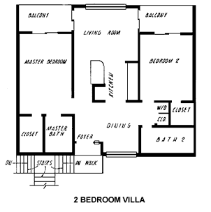 2 bedroom villa for rent